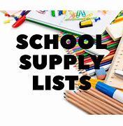 2021 - 2022 Supply Lists & Info